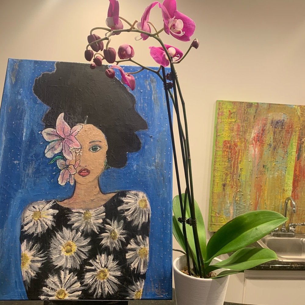 24 by 18 acrylic painting on canvas